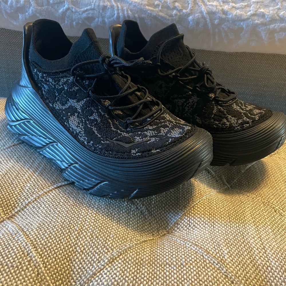 Hoka One One Black Sneakers, never been worn. - Picture 3 of 6